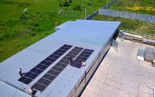 Сетевая солнечная электростанция для собственного склада