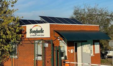 Гибридная солнечная электростанция для поста охраны компании Bonduelle